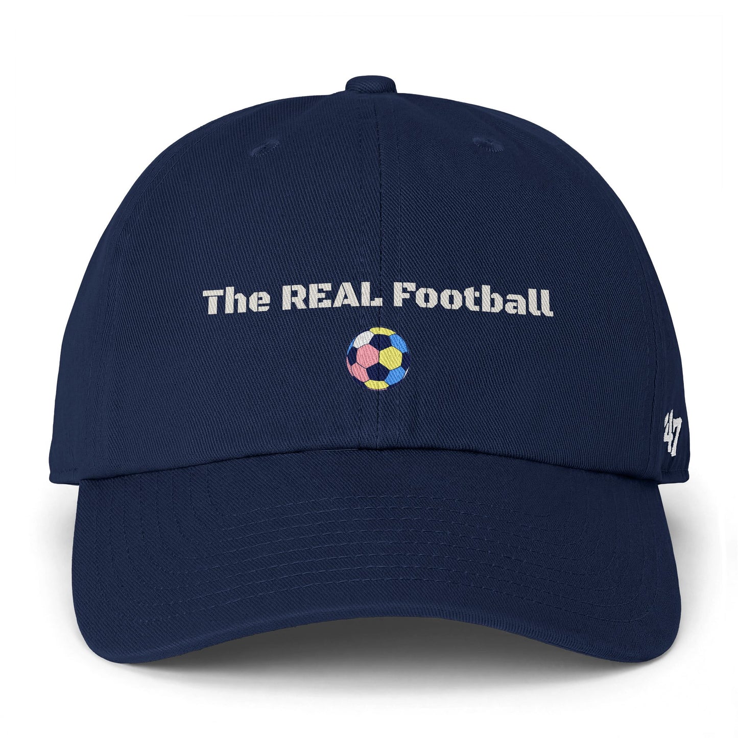 The REAL Football - Funny "Football vs Soccer" Soccer Hat — Matchday Cap & Gift