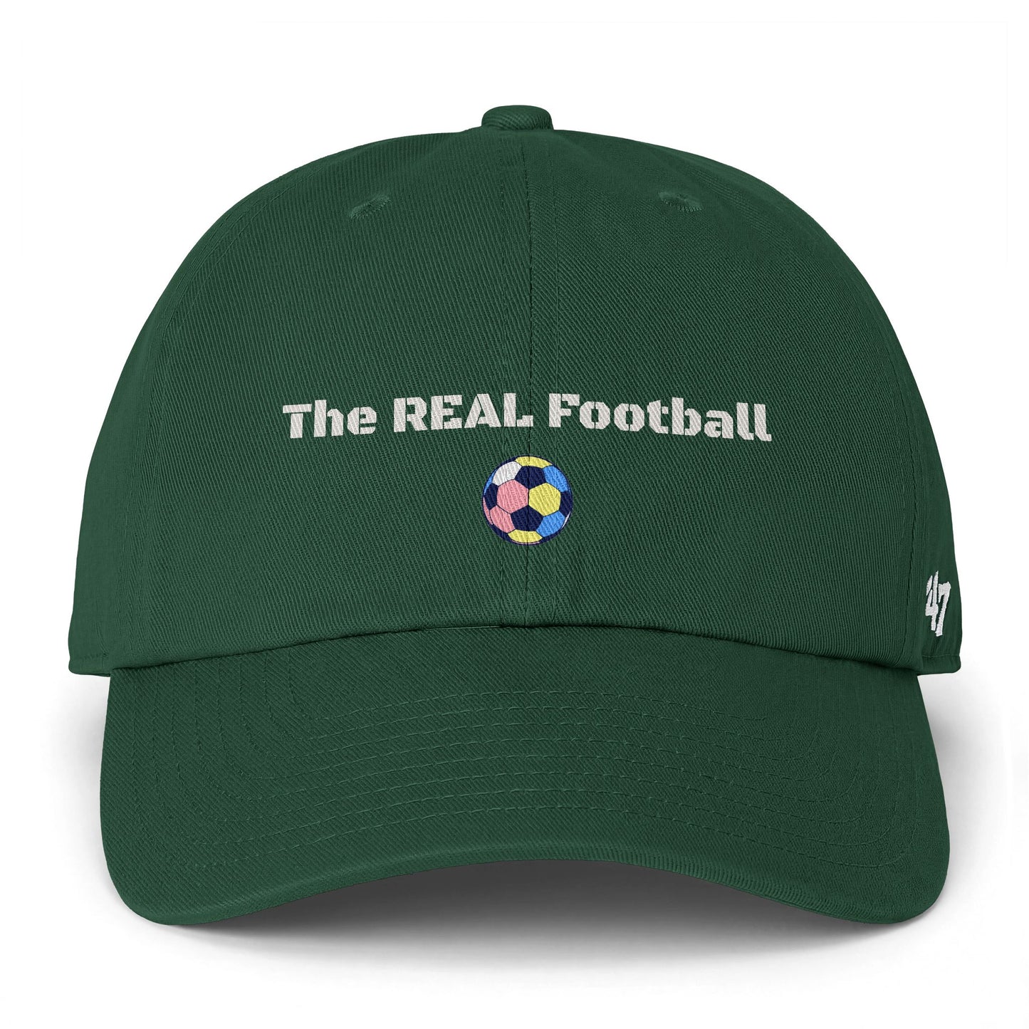 The REAL Football - Funny "Football vs Soccer" Soccer Hat — Matchday Cap & Gift