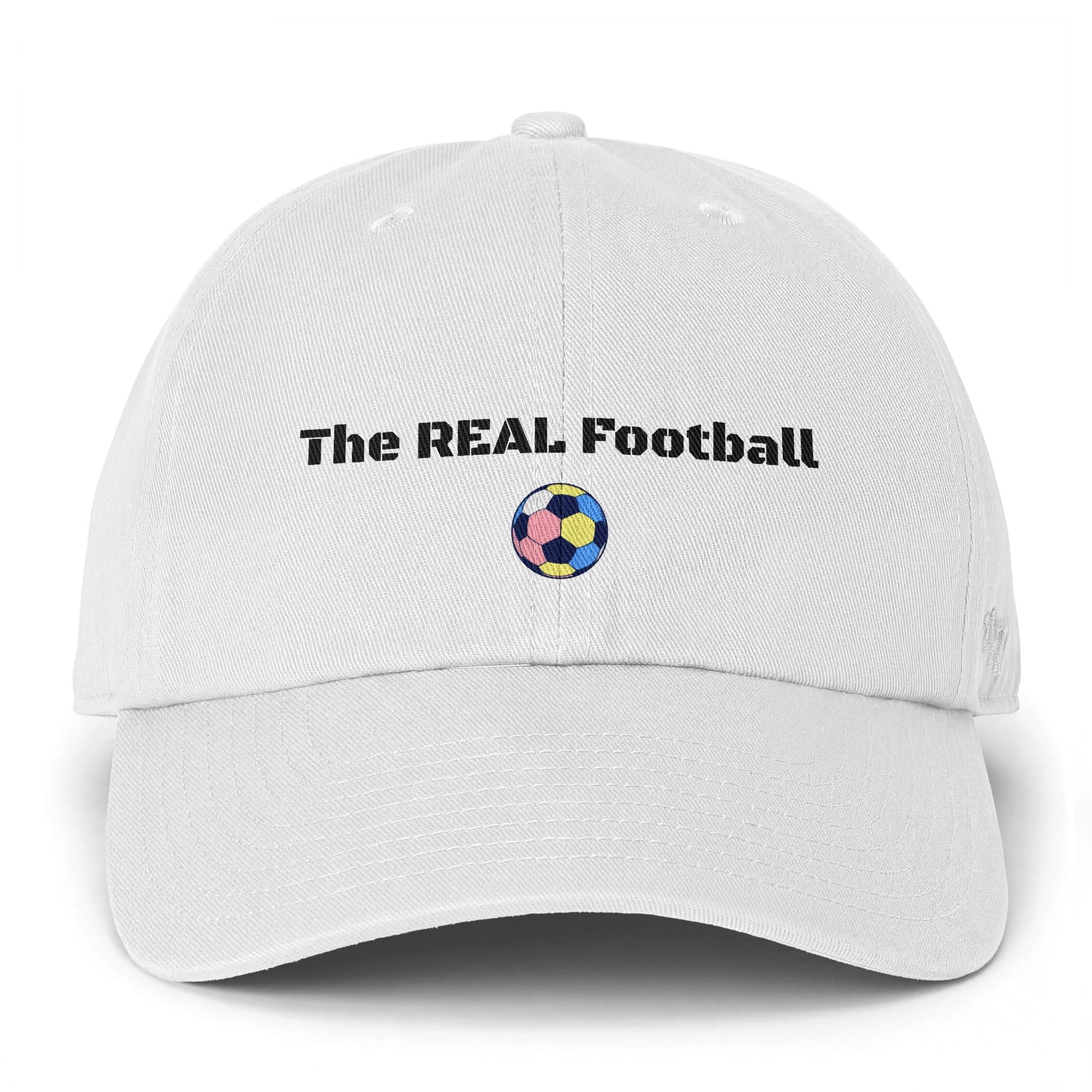 The REAL Football - Funny "Football vs Soccer" Soccer Hat — Matchday Cap & Gift