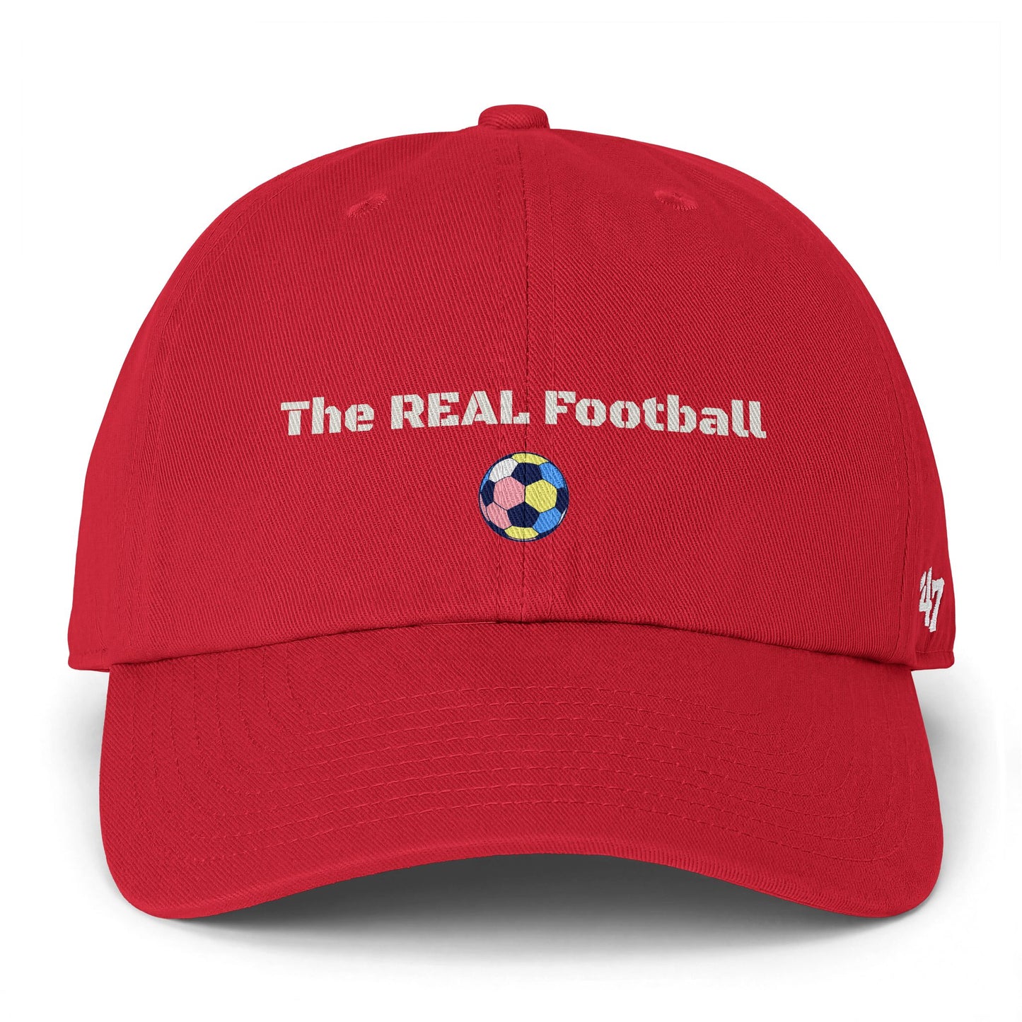 The REAL Football - Funny "Football vs Soccer" Soccer Hat — Matchday Cap & Gift