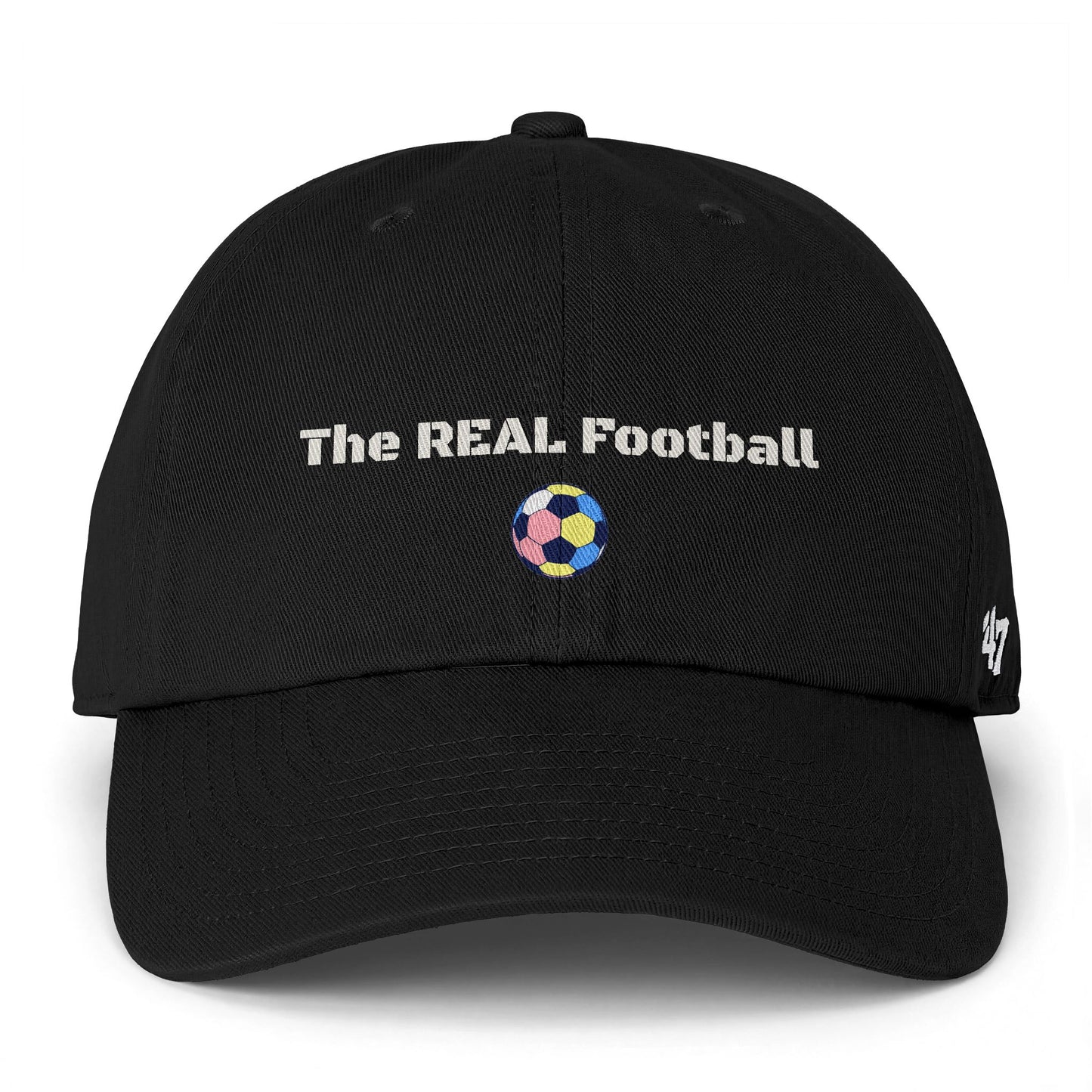The REAL Football - Funny "Football vs Soccer" Soccer Hat — Matchday Cap & Gift